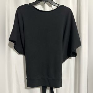 Anthropologie sweatshirt top black